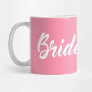 Simple and Elegant Bridesmaid Floral Calligraphy Mug